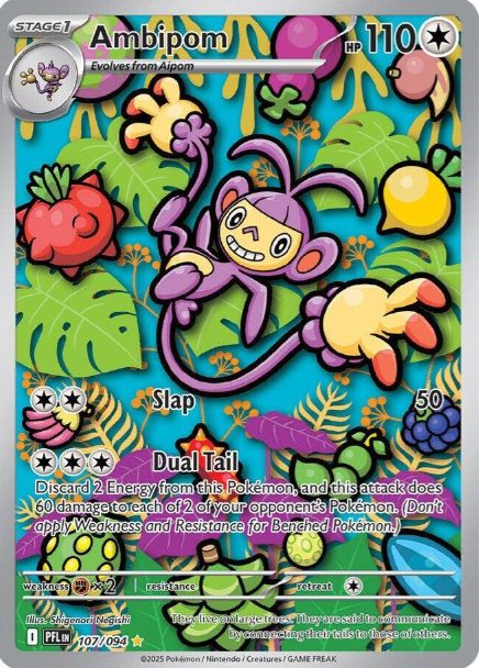 Ambipom Illustration Rare - 107/94 - Phantasmal Flames