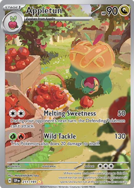 Appletun Illustration Rare - 211/191 - Surging Sparks