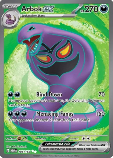 Arbok ex Full Art - 185/165 - Scarlet & Violet 151