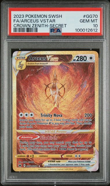 Arceus VSTAR Secret Rare - PSA 10 - Crown Zenith