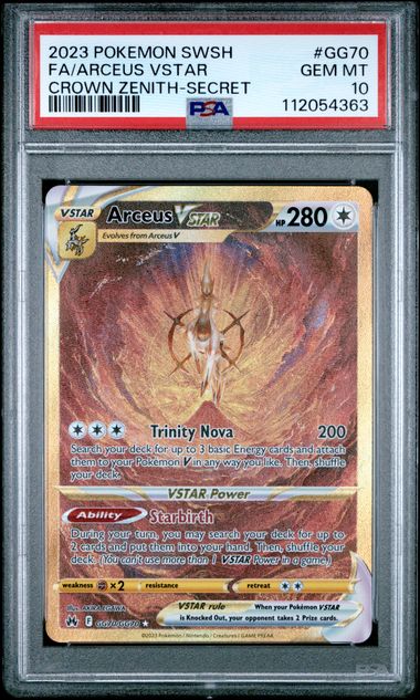 Arceus VSTAR Secret Rare - PSA 10 - Crown Zenith