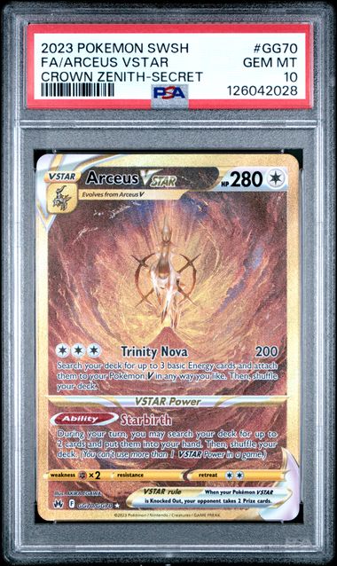 Arceus VSTAR Secret Rare - PSA 10 - Crown Zenith
