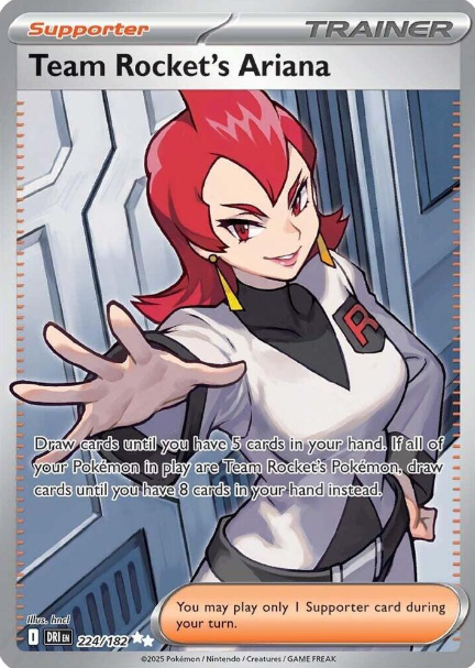Team Rocket's Ariana Full Art - 224/182 - Destined Rivals