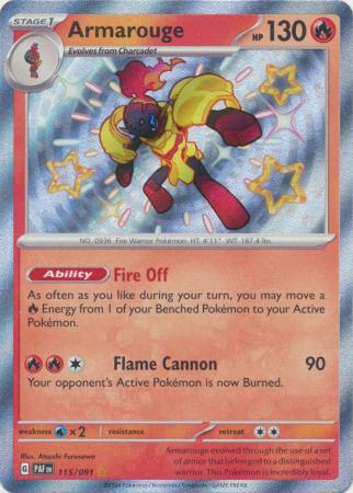 Armarouge Baby Shiny - 115/091 - Paldean Fates