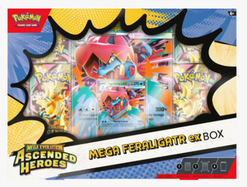 Ascended Heroes Mega Feraligatr ex Box