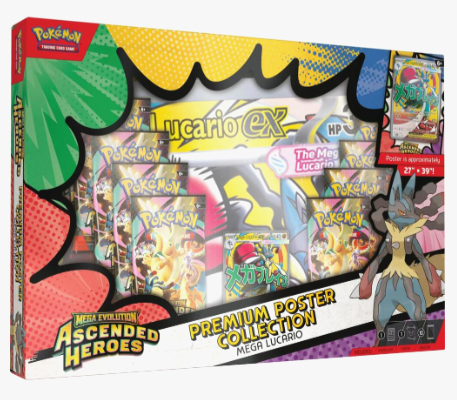 Ascended Heroes Premium Poster Collection - Mega Lucario