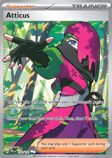 Atticus Full Art - 133/131 - Prismatic Evolutions