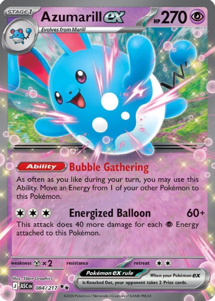 Azumarill ex - 84/217 - Ascended Heroes