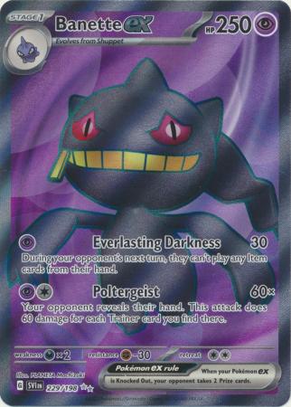 Banette ex Full Art - 229/198 - Scarlet & Violet Base