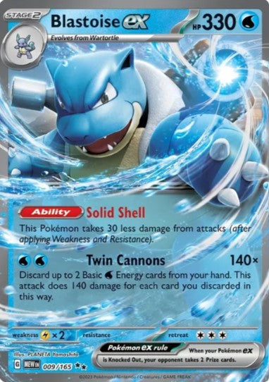 Blastoise ex - 009/165 - Scarlet & Violet 151