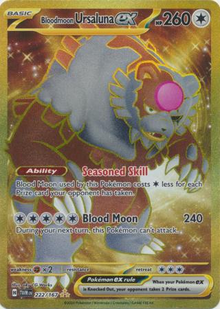 Bloodmoon Ursaluna ex Hyper Rare - 222/167 - Twilight Masquerade