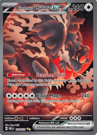 Bloodmoon Ursaluna ex Special Illustration Rare - 168/131 - Prismatic Evolutions