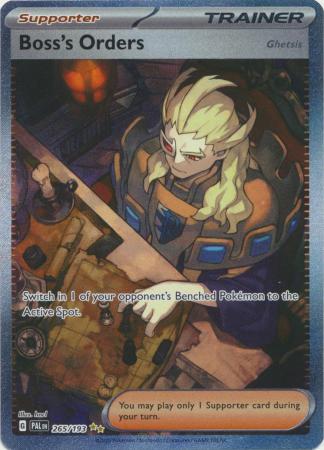Boss's Orders Special Illustration Rare - 265/193 - Paldea Evolved