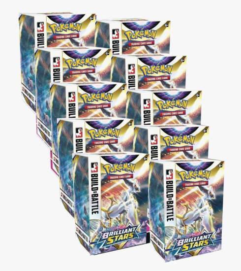 Sealed Brilliant Stars Build & Battle Box Display
