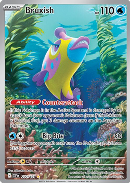 Bruxish Illustration Rare - 200/191 - Surging Sparks
