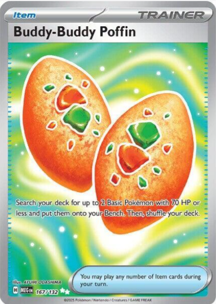 Buddy-Buddy Poffin Full Art - 167/132 - Mega Evolution