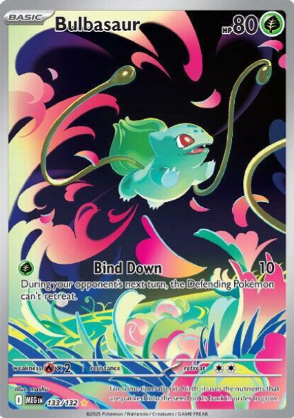 Bulbasaur Illustration Rare - 133/132 - Mega Evolution