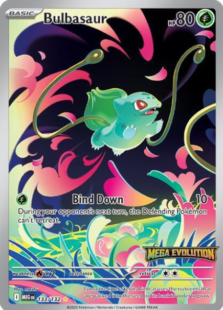 Bulbasaur Illustration Rare Promo - 133/132 - Mega Evolution Promos