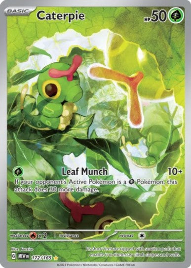 Caterpie Illustration Rare - 172/165 - Scarlet & Violet 151