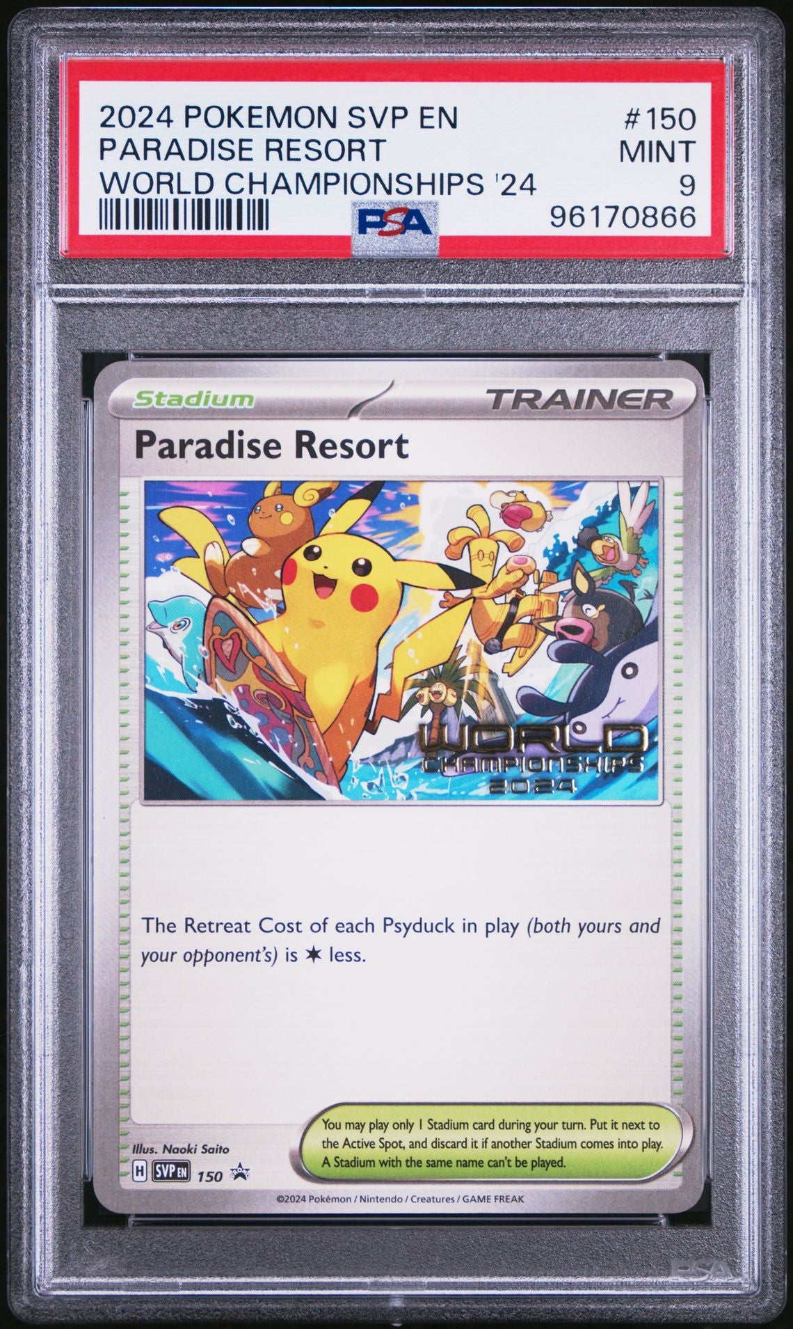 2024 POKEMON SVP EN-SV BLACK STAR PROMO 150 PARADISE RESORT WORLD CHAM ...