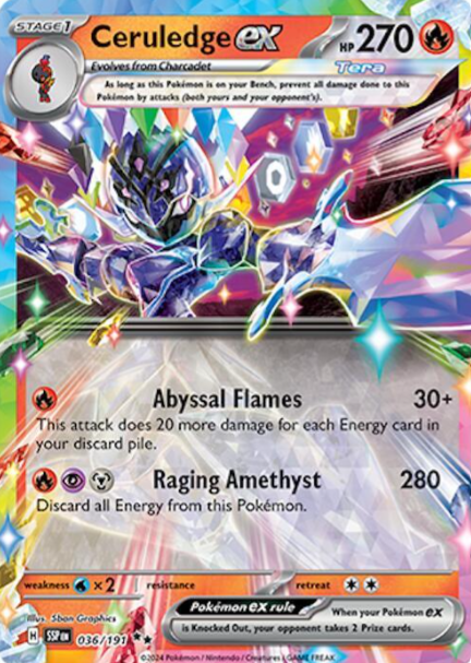 Ceruledge ex - 36/191 - Surging Sparks