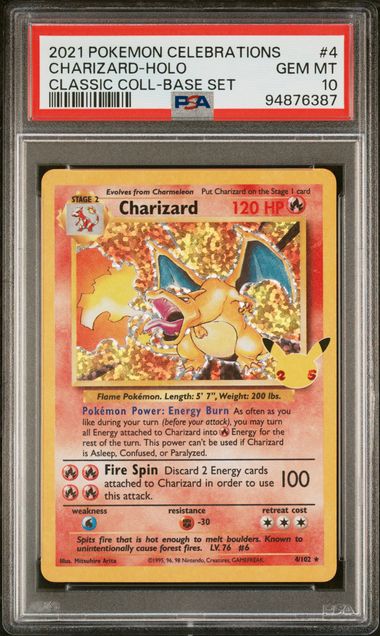 Charizard Holo - PSA 10 - Celebrations