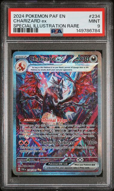 Charizard ex Special Illustration Rare - PSA 9 - Paldean Fates