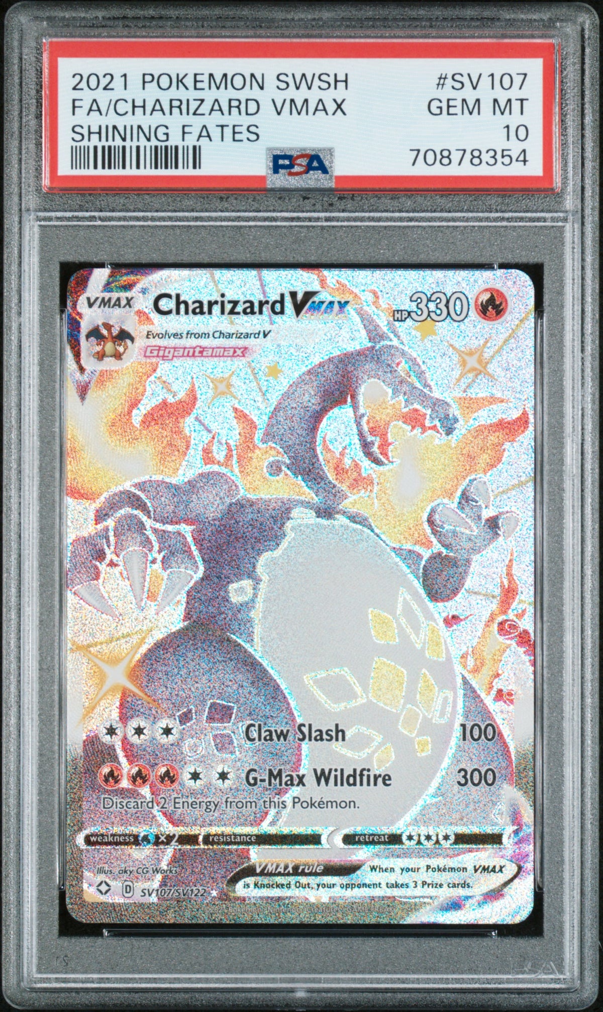 Charizard VMAX Shiny - PSA 10 - Shining Fates
