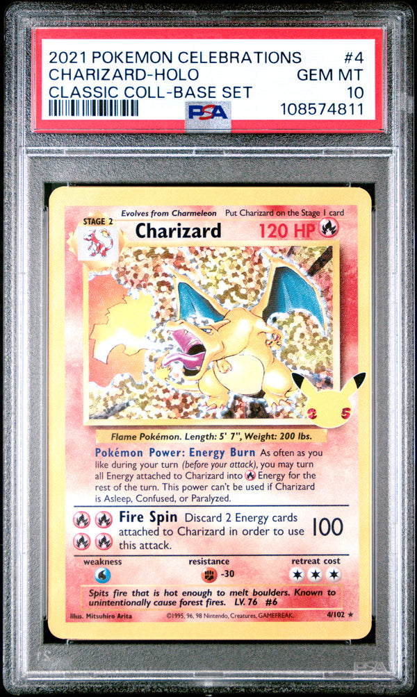 Charizard Holo - PSA 10 - Celebrations