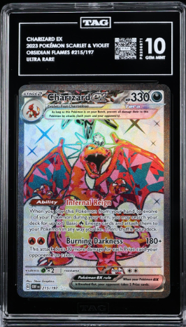 Charizard ex Full Art Tera - TAG 10 - 215/197 - Obsidian Flames