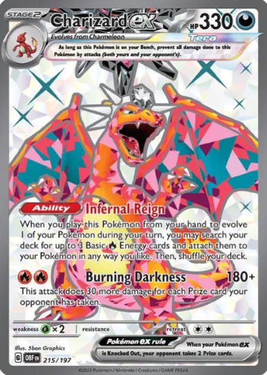 Charizard ex Full Art Tera - 215/197 - Obsidian Flames
