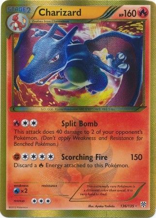 Charizard Secret Rare - 136/135 - Plasma Storm