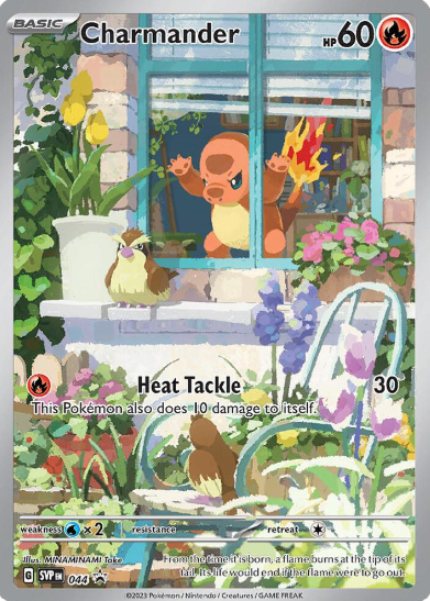 Charmander Illustration Rare Promo - SVP044 - Scarlet & Violet Promos
