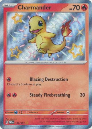 Charmander Baby Shiny - 109/091 - Paldean Fates