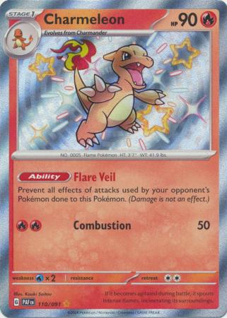 Charmeleon Baby Shiny - 110/091 - Paldean Fates