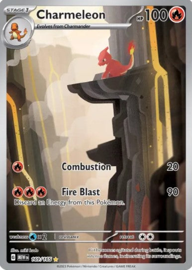 Charmeleon Illustration Rare - 169/165 - Scarlet & Violet 151