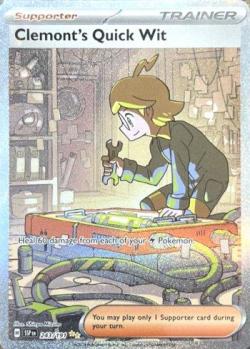 Clemont's Quick Wit Special Illustration Rare - 243/191 - Surging Sparks