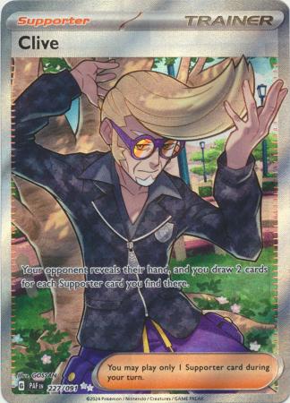 Clive Full Art - 227/091 - Paldean Fates