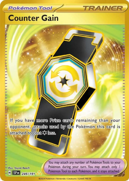 Counter Gain Hyper Rare - 249/191 - Surging Sparks