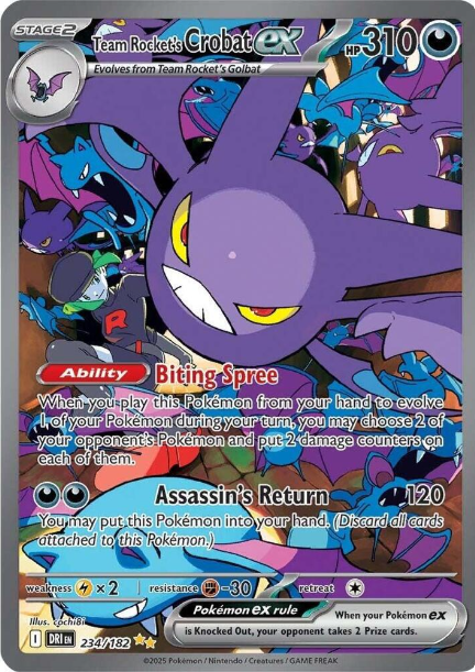 Team Rocket's Crobat ex Special Illustration Rare - 234/182 - Destined Rivals