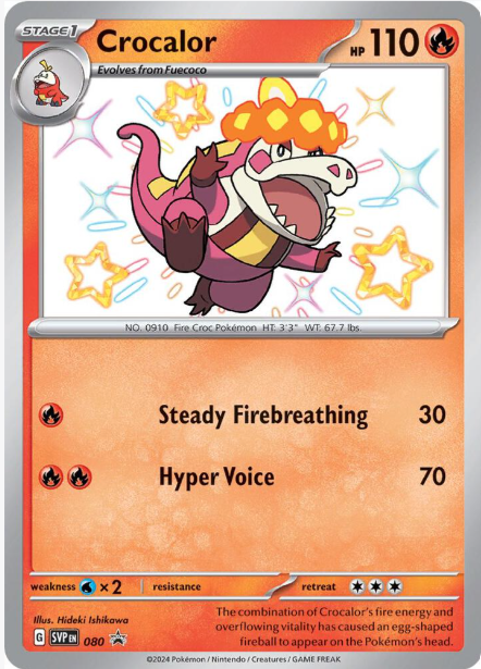 Crocalor Baby Shiny Promo - 080 - Scarlet & Violet Promo