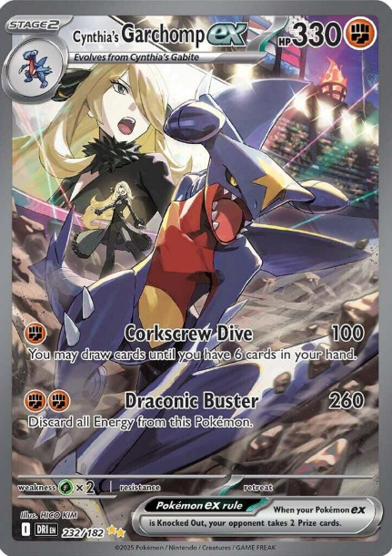Cynthia's Garchomp ex Special Illustration Rare - 232/182 - Destined Rivals