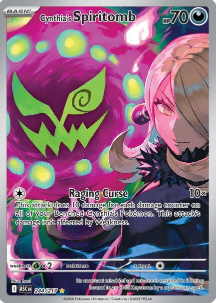 Cynthia's Spiritomb Illustration Rare - 244/217 - Ascended Heroes