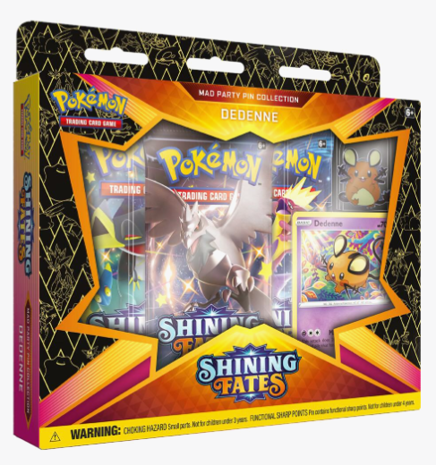 Shining Fates Mad Party Pin Collection (Dedenne)