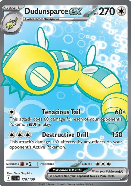 Dudunsparce ex Full Art - 178/159 - Journey Together