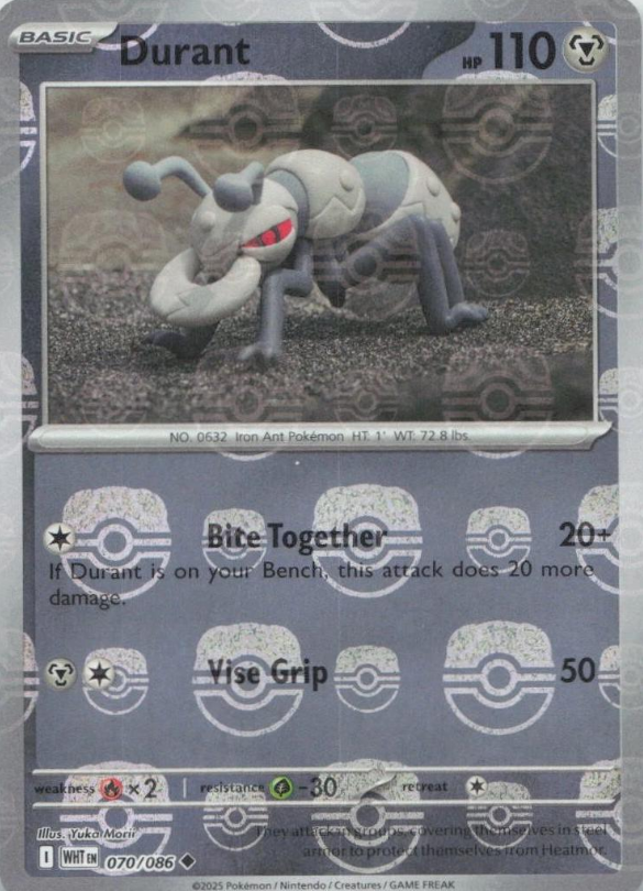 Durant Master Ball Reverse - 70/86 - White Flare