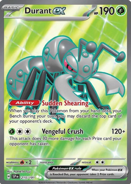 Durant ex Full Art - 215/191 - Surging Sparks