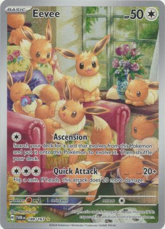 Eevee Illustration Rare - 188/167 - Twilight Masquerade