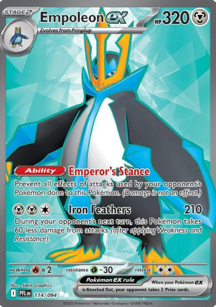 Empoleon ex Full Art - 114/094 - Phantasmal Flames