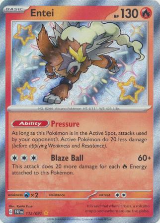 Entei Baby Shiny - 112/091 - Paldean Fates